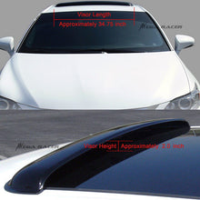 Mega Racer 35 in / 880 mm JDM Style Sun/Moon Roof Sunroof Moonroof Shade Guard Dark Smoke Tint Rain Vent Wind Deflector Auto Visor