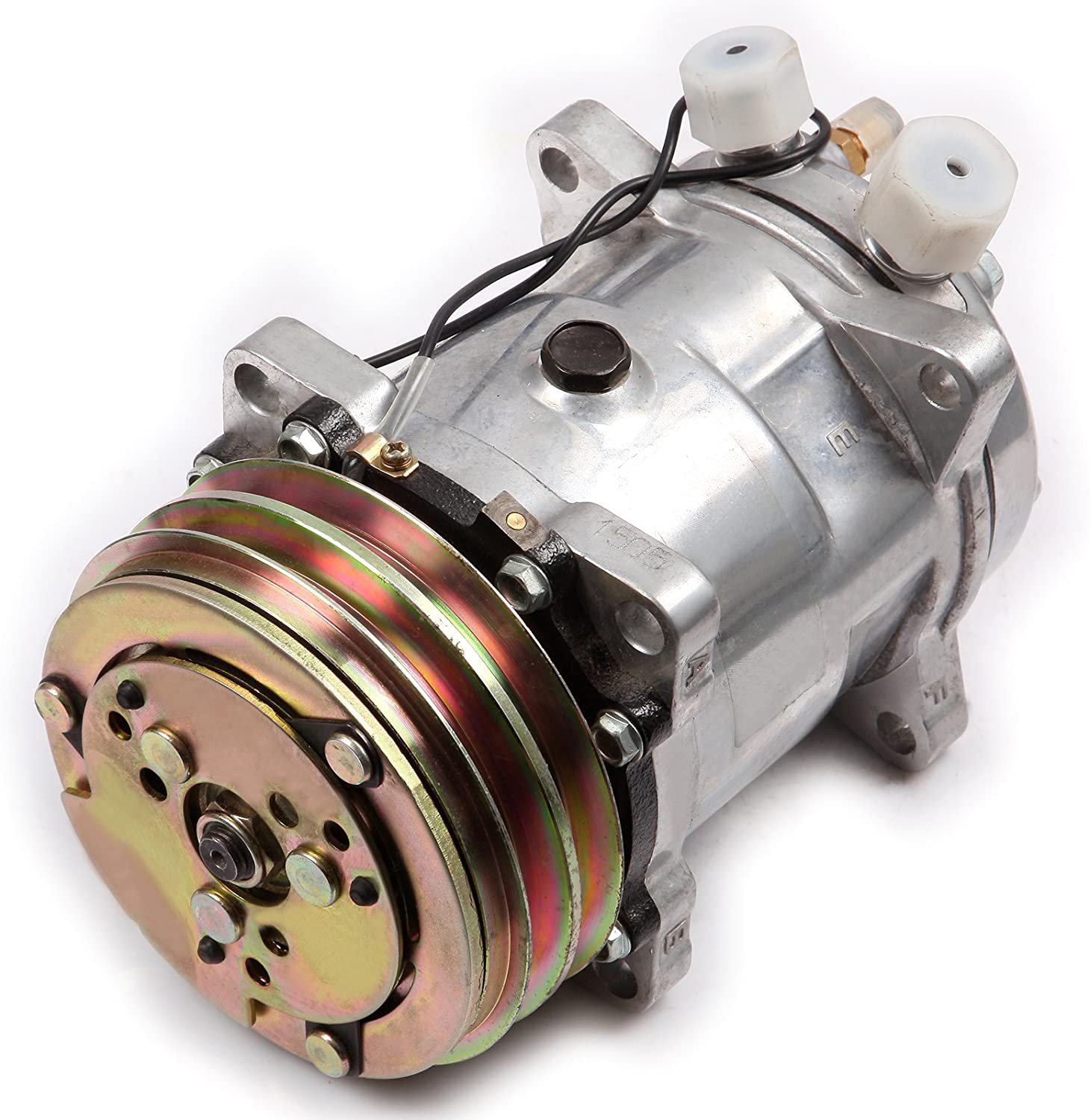 ECCPP Compatible with AC Compressor with Clutch for CO 9285C 1989-1990 J-eep Wrangler 2.5L 1987-1990 J-eep Wrangler 4.2L