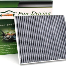 FUN-DRIVING Macrofiber Cabin Air Filter,Microfilter,Long-Fiber,Replacement for 64119237554/64119237555