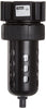 Parker 07F46AC Compressed Air Filter, Removes Particulate, Polycarbonate Bowl with Metal Bowl Guard, Auto Float Drain, 40 Micron, 145 scfm, 3/4