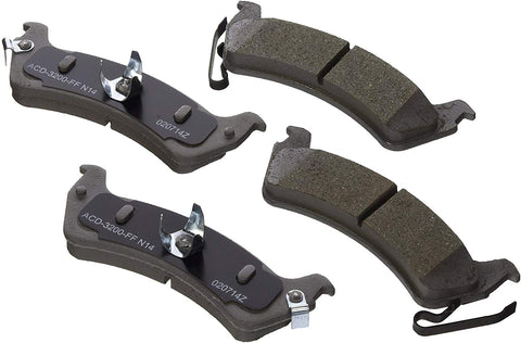 ACDelco 14D666CH Advantage Ceramic Rear Disc Brake Pad Set