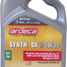 Ardeca BMW LL 04 5w-30 Fully Synthetic Motor Oil 5 Liters Made in Belgium