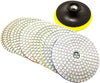 Diamond Polishing Pads 4 inch Wet/Dry 8 Piece Set Granite Stone Concrete Marble