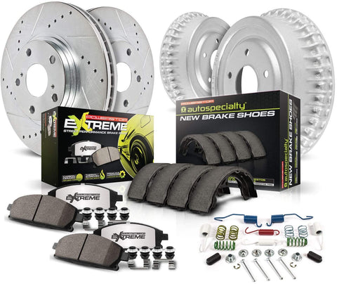 Power Stop K15243DK-26 Front & Rear Z26 Street Warrior Brake Kit Honda