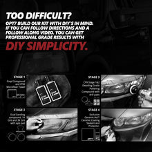 OPT7 Headlight Restoration Kit w/excl Ceramic Nu Coating – Professional Detailers Grade –Lens Polisher Drill Set.