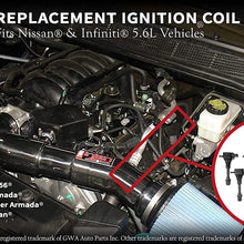 Ignition Coil Pack Set of 8 - Compatible with Nissan & Infiniti Vehicles - Armada, Titan, Pathfinder Armada and Infiniti QX56 5.6L - Year Models 2004, 2005, 2006, 2007 - Replaces E1010, 22448-7S015