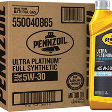 Pennzoil Ultra Platinum Full Synthetic 0W-20 Motor Oil (5-Quart, Single Pack)