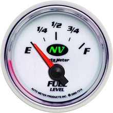Auto Meter 7316 NV 2-1/16" 240E 33 F Short Sweep Electric Fuel Level Gauge