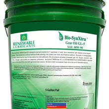 Renewable Lubricants Bio-SynXtra GL-5 Gear Lubricant, 5 Gallon Pail