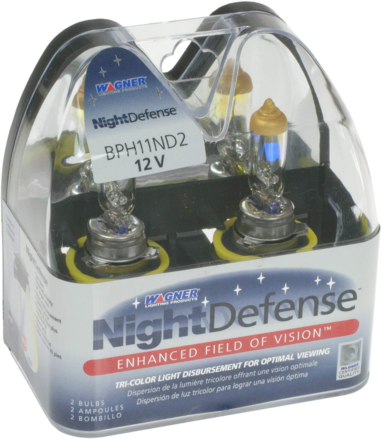 Wagner H11 NightDefense Replacement Bulb, (Pack of 2)