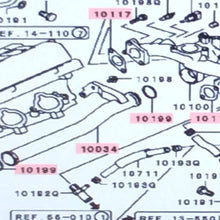 Genuine Mitsubishi Water Coolant Pipe and O-Rings & Gaskets MD146833 MD147332 (2x) MD319539 (2x) 3000GT Stealth 3.0L V6 DOHC Engine