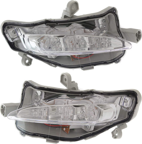 Driving Light Compatible with Toyota Corolla 2017-2018 Right Side and Left Side Assembly Daytime Running Light Horizontal Type