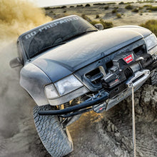 WARN 92815 ZEON 10-S Platinum 12V Electric Winch with Spydura Synthetic Cable Rope: 3/8" Diameter x 100' Length, 5 Ton (10,000 lb) Capacity