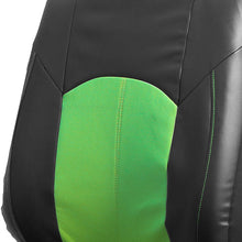 FH Group PU008102 Highest Grade Faux Leather Seat Covers (Green) Front Set – Universal Fit for Cars Trucks & SUVs