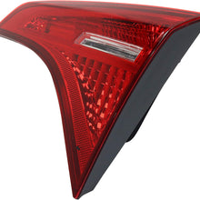 Tail Light Assembly Compatible with 2017-2019 Toyota Corolla Clear Lens Passenger Side
