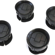 Red Hound Auto 4 Front Interior Dashboard Louvre AC Heater Air Vents Compatible with Ford F-150 F150 2009-2014