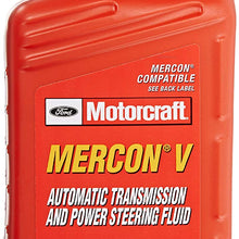 Genuine Ford XT-5-QM MERCON-V Automatic Transmission and Power Steering Fluid - 1 Quart