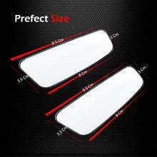Ampper Rectangle Blind Spot Mirror, 360 Degree HD Glass and ABS Housing Convex Wide Angle Rearview Mirror for Universal Car Fit (Pack of 2)
