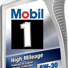 Mobil 1 45000 5W-30 High Mileage Motor Oil - 1 Quart (Pack of 6)