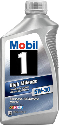 Mobil 1 45000 5W-30 High Mileage Motor Oil - 1 Quart (Pack of 6)