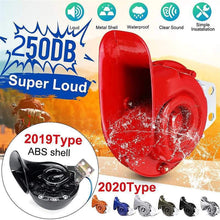 LIUWEI Horn 12V 250dB Metal Electric Bull Horn Super Loud Raging Sound Universal For Car Truck Pickup Motorbike Motorcycle Boat Black Silver (Color : Green)