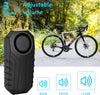 113dB Bike Alarm with Remote, Wireless Anti-Theft Vibration Motorcycle Bicycle Alarm Security Vibration Motion Sensor Alarm Waterproof Security Alarm System Adjustable Volume Super Loud, for Vehicle