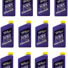 Royal Purple 01540 API Licensed Enhanced Additive Technology Synthetic Motor Oil 5W-40 to Increase Fuel Efficiency - 1 qt (Case of 12)