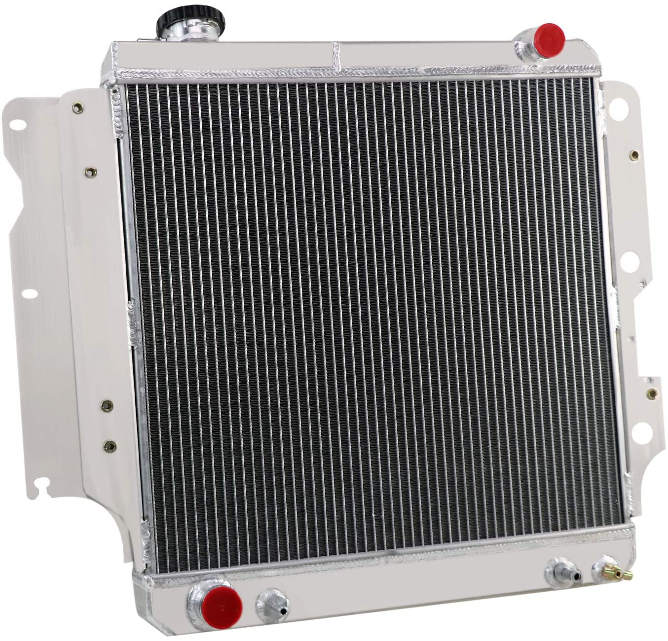 OzCoolingParts 4 Row Core All Aluminum Radiator for 1987-2006 88 89 90 91 92 93 94 95 96 97 98 99 00 01 02 03 04 05 Jeep Wrangler YJ TJ 2.4L 2.5L 4.0L 4.2L, L4 L6