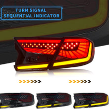 VLAND Led Tail Lights Compatible with Honda Accord 10th Gen 2018-2020 Rear Lamps w/ Scanning Dynamic Animation Breathing DRL, w/Sequential, Smoked/Tinted, Pair 4Pcs