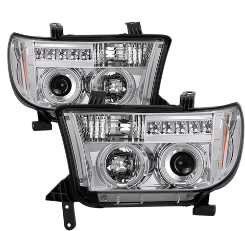 Spyder Auto 5012036 LED Halo Projector Headlights Chrome/Clear