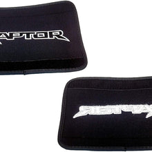OZ-USA Set of 2 Raptor Logo for Ford F-150 Black Neoprene Automotive Seat Belt Covers Safety Shoulder Pad Travel Bag Straps