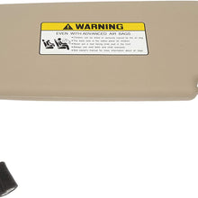 Dorman 74208 Drivers Side Sun Visor Assembly for Select Hyundai Models, Beige