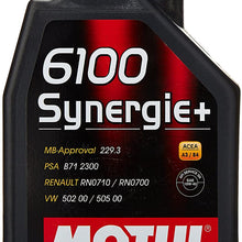 Motul (2781) 6100 Synergie+ 10W-40 Synthetic Engine Oil, 1 Liter