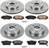 Autospecialty KOE6781 Daily Driver 1-Click OE Replacement Front/Rear Brake Kit