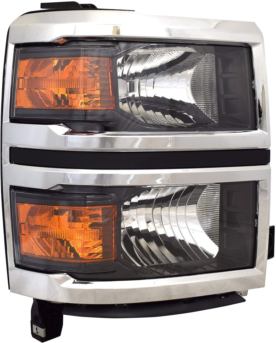 CPP Chrome GM2503410 Right Headlamp Composite for 14-15 Chevy Silverado 1500