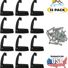 Camp'N - 12 Pack- Baggage Door Catch - Clip - Holder - for RV, Trailer, Camper, Motor Home Baggage Doors (White)