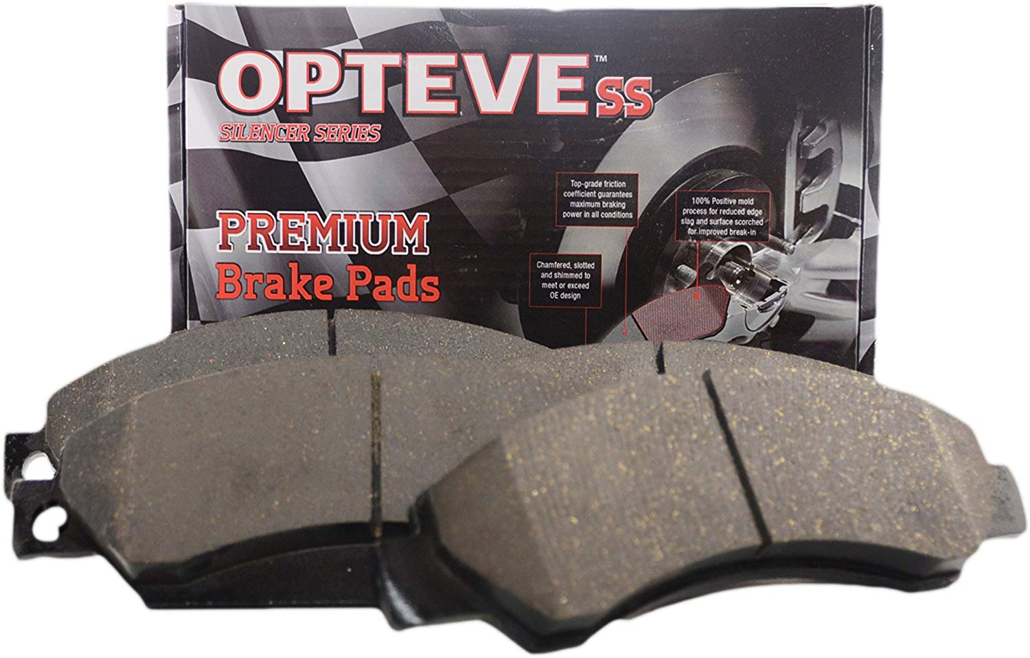 Opteve Brakes CDX905 Premium Ceramic Brake Pads Rear | Fits Nissan 350Z 2009-03; 370Z 2013-11; Altima 2013-11; Infiniti Q50, QX50, QX60, QX70; EX35 ; EX37, FX37, JX35; FX35, FX45; G25; G35; G37 etc