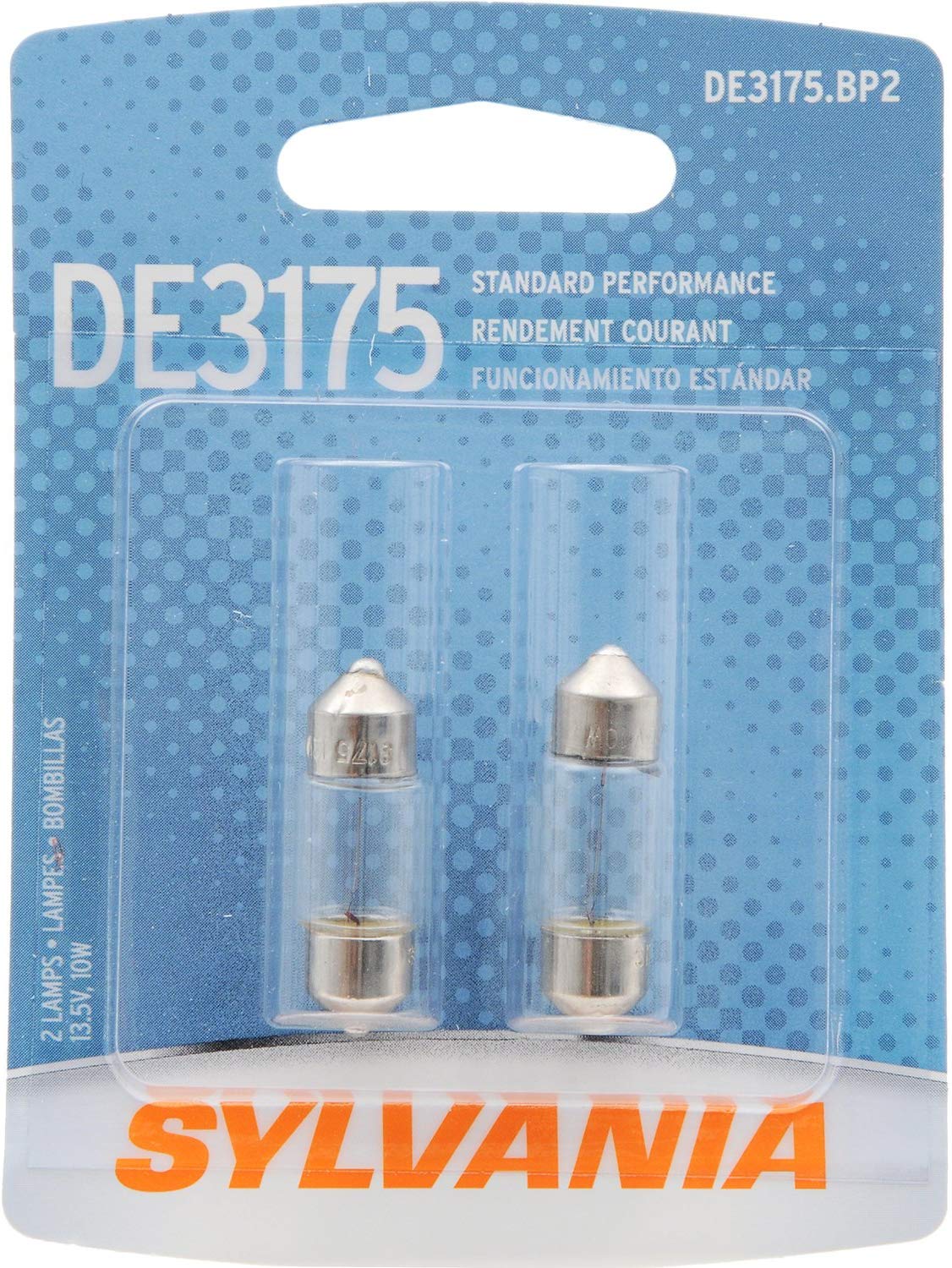 SYLVANIA DE3175 Basic Miniature Bulb, (Contains 2 Bulbs)