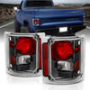 AmeriLite Black Replacement Brake Tail Lights Housing Set for Chevy/GMC Full Size - Passenger and Driver Side