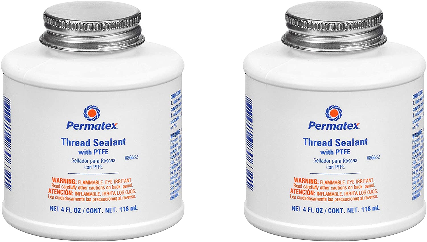 Permatex 80633-12PK Thread Sealant with PTFE, 16 oz. (Pack of 12)