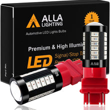 Alla Lighting 2800lm T25 3156 3157 LED Bulbs Xtreme Super Bright Reverse, Signal, Brake Stop Tail Lights 3056 4057 4157 3457K 3057 5730 33-SMD, 6000K Xenon White