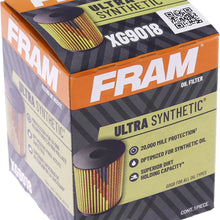 FRAM Ultra Synthetic Automotive Replacement Oil Filter, Designed for Synthetic Oil Changes Lasting up to 20k Miles, XG9018 (Pack of 1)