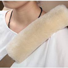 U&M Authentic Sheepskin Auto Seat Belt Cover Shoulder Seatbelt Pad for Adults Youth Kids Toddlers - Car, Truck, SUV, Airplane,Camera Backpack Straps - Genuine High Density Soft Australian Wool