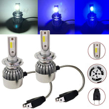CK Formula (3 Colors in 1 Bulb) H7 6000K White 8000K 10000K Deep Blue Xenon COB LED (High Beam Headlight) 7600 LM 72W US