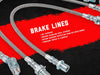 Rough Country 89715 Extended Stainless Brake Lines Front/Rear fits 1987-2006 Jeep Wrangler TJ YJ | 84-01 Cherokee XJ