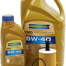 Blau J1A5062-C Motor Oil Change Kit - Compatible with 2007-08 VW Eos w/ 6 Cylinder 3.2L Engine - 5w40