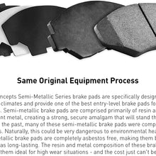 Front or Rear R1 Concepts Semi-Met Brake Pad With Rubber Steel Rubber Shims