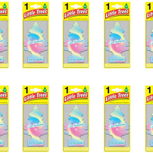 LITTLE TREES Car Air Freshener | Hanging Paper Tree for Home or Car | Cotton Candy | 10 Pack