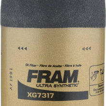 FRAM Ultra Synthetic Automotive Replacement Oil Filter, Designed for Synthetic Oil Changes Lasting up to 20k Miles, XG7317 with SureGrip (Pack of 1)