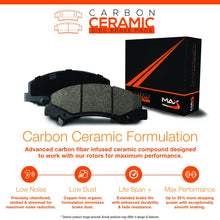 Max Brakes Front Carbon Ceramic Performance Disc Brake Pads KT044551 | Fits: 2009 09 2010 10 2011 11 2012 12 Toyota Corolla